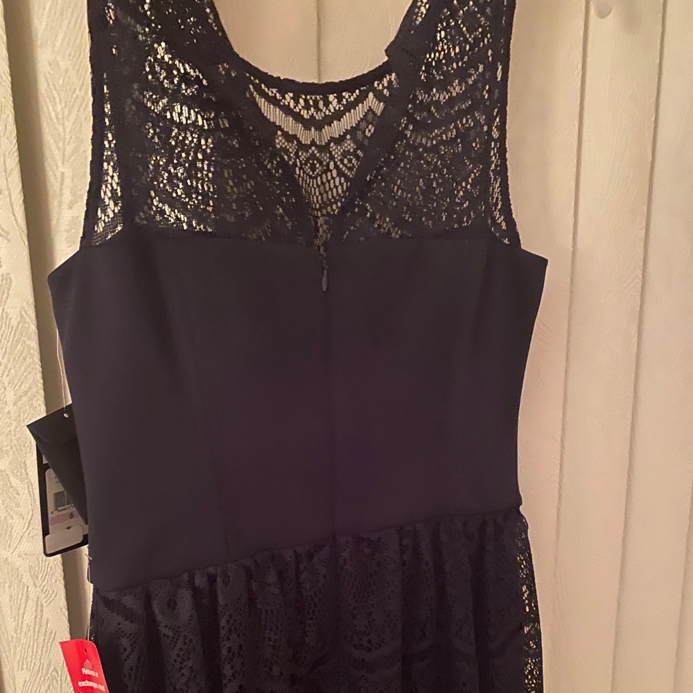 Guess lace navy blue dress